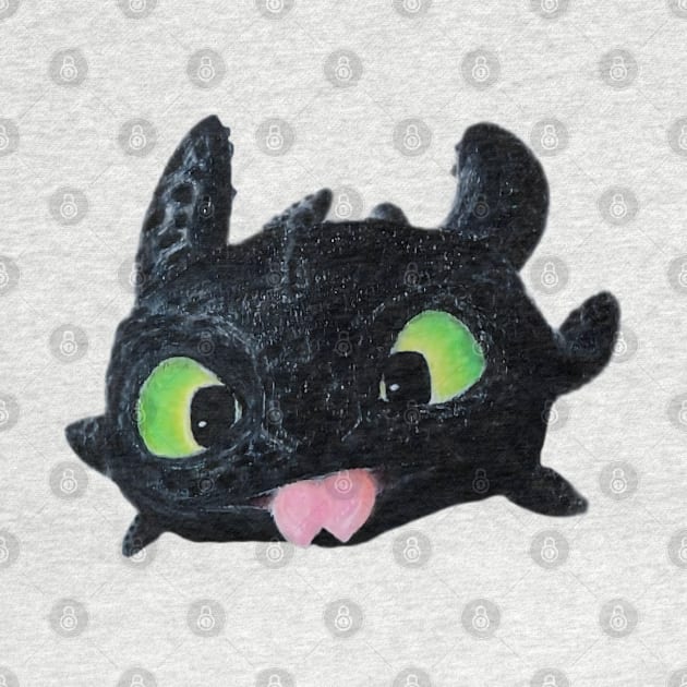 Toothless Doing Blep by Lycoris ArtSpark